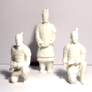 Terracotta Warriors - 3-Piece Miniature Set - 3 and 4 Inches